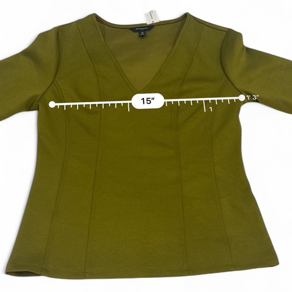 Banana Republic Olive Long Sleeve Blouse - Picture 6 of 8